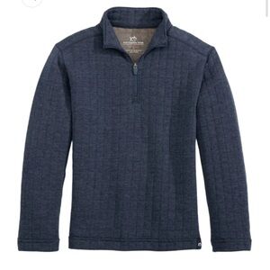 Southern Tide Boy's Fairwood Quarter Zip in Dress Blue